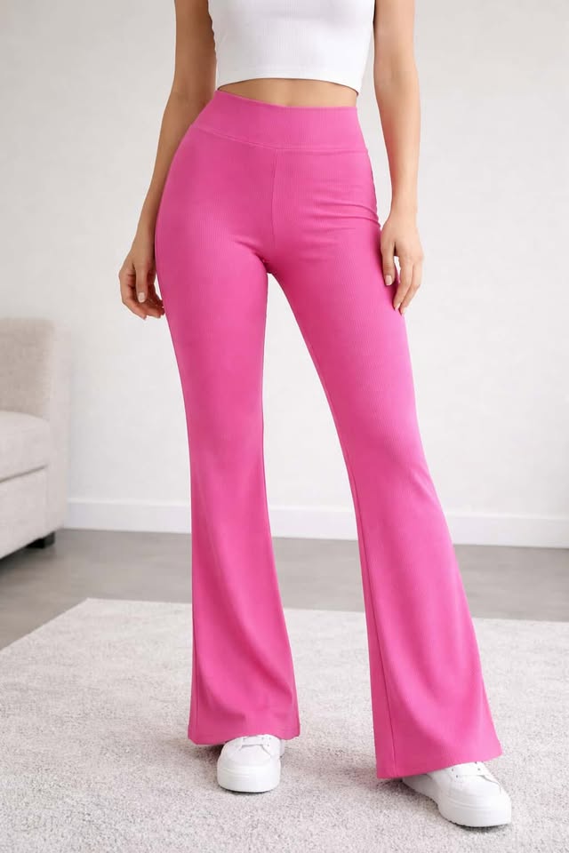 Pink rebraste helanke zvoncare